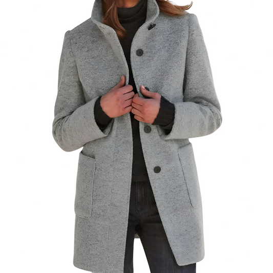 Elle | Klasický kabát z vlněné směsi