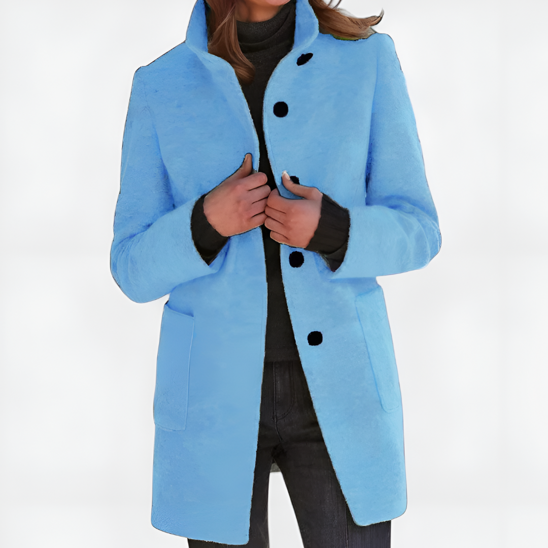 Elle | Klasický kabát z vlněné směsi