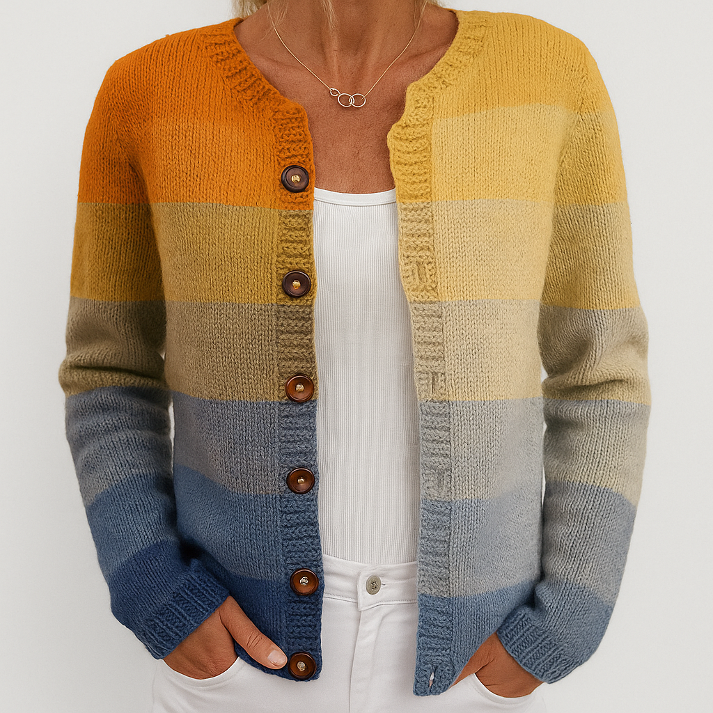 Alina - Dámský květinový cardigan