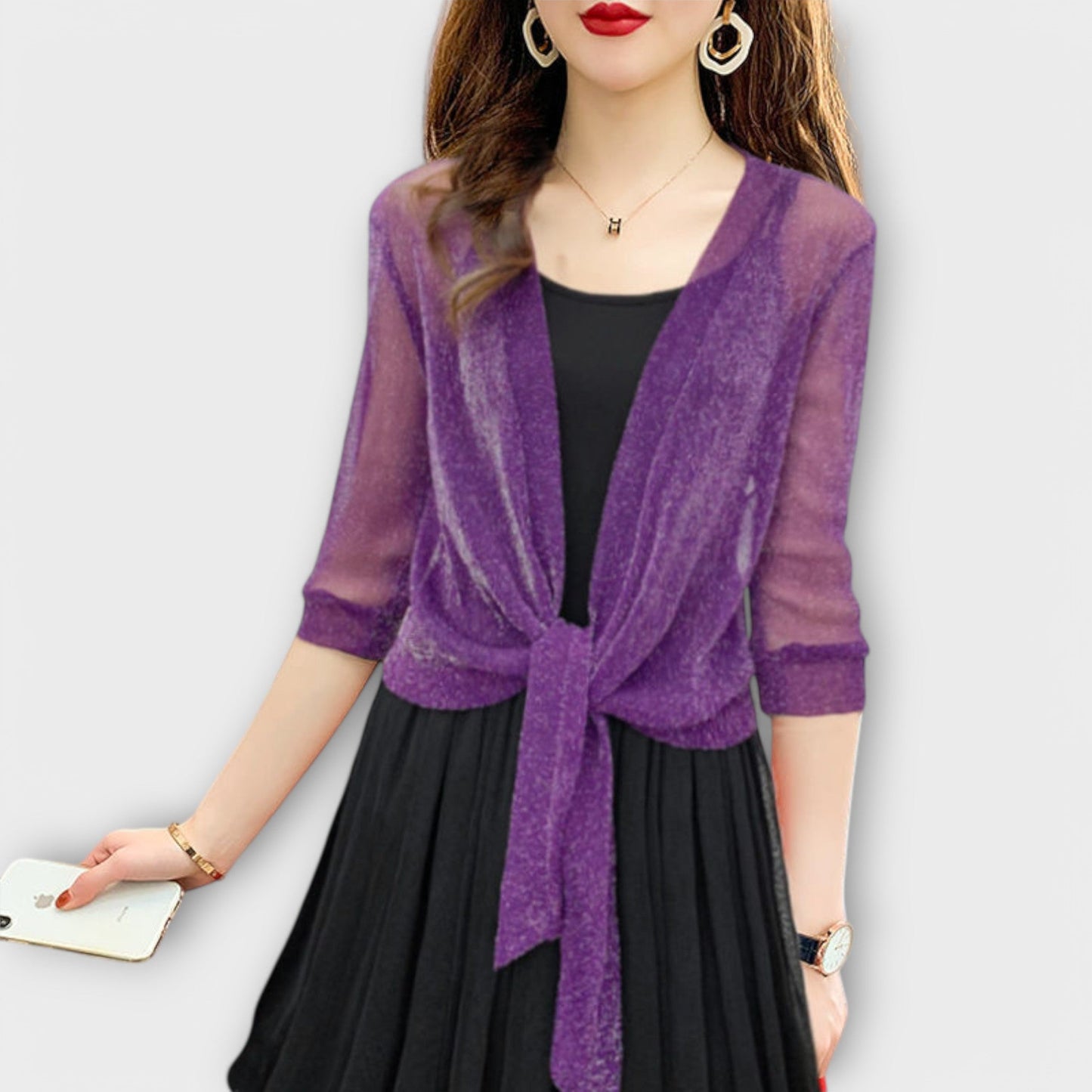 Blůza s otevřeným předním dílem