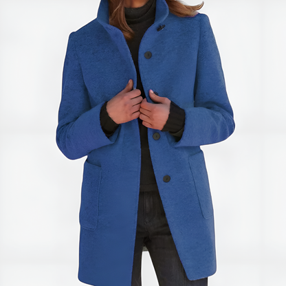 Elle | Klasický kabát z vlněné směsi