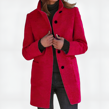 Elle | Klasický kabát z vlněné směsi