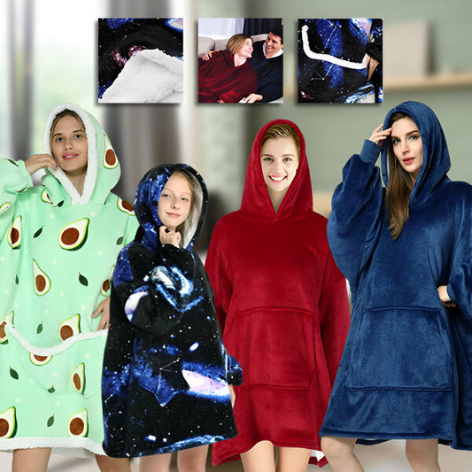 Nadrozměrná nositelná deka s kapucí | HOODZIE