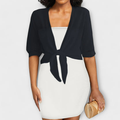 Blůza s otevřeným předním dílem