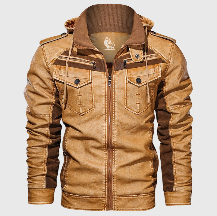 Titanová kožená bunda